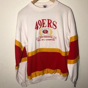 Vintage 49ERS 1989 NFC Champions Crew neck